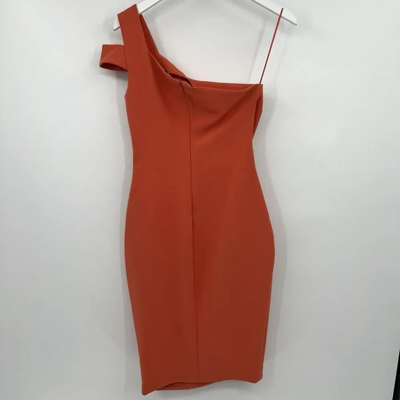 Likely Orange One-Shoulder Bodycon Mini Dress - Picture 6 of 10